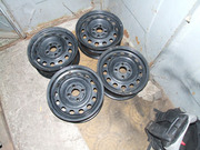 Стальные диски 14 4х114, 3 (пробег 350 км.)