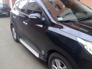 Подножки боковые на Hyundai IX-35. Оригинал.