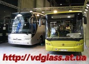 Автостекло триплекс, лобовое стекло для автобусов ЛАЗ
