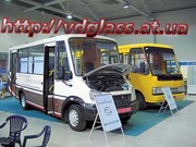 Автостекло триплекс, лобовое стекло для автобусов ГаЛАЗ