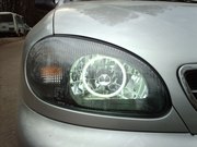 Установка ангельских глазок на Daewoo Lanos, Daewoo Sens и т.п.