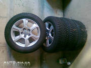 кованые оригинальные титаны + крабики +зимняя резина Dunlop winter spo