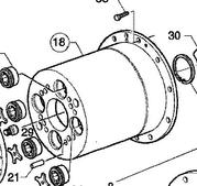 550564, 1360472 Ступица заднего колеса Scania 3, 4.