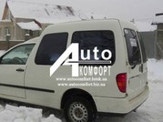 Задний салон, левое окно на автомобиль VW Caddy, Siat Inka (97-03)